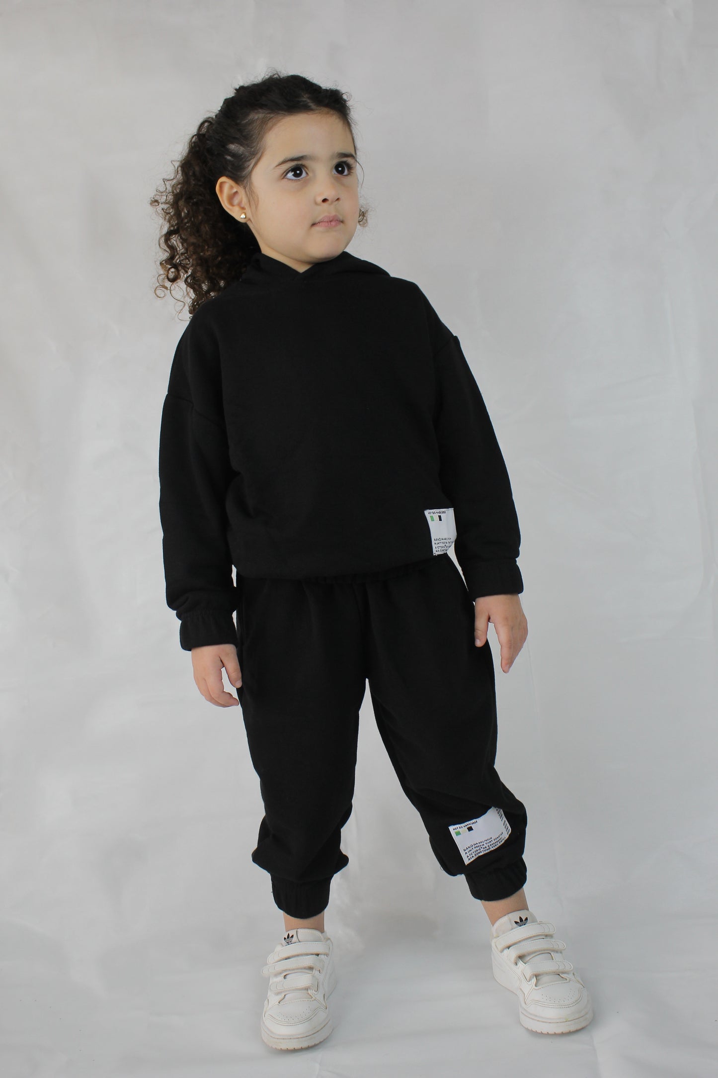 Unisex oversized sweatpants and hoodie co-ord set in black